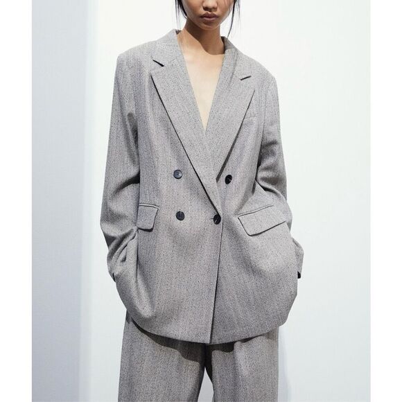 H&M BLAZER oversized sz M - Picture 1 of 5